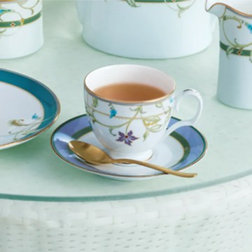 NORITAKE 藍堇華爾滋咖啡對杯(可加購對杯禮盒)