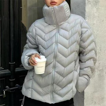 【巴黎精品】現貨+預購頂級真羽絨外套90%鴨絨羽絨衣秋冬外套上衣大碼休閒女裝-設計立領軟糯長款3色a1lr44