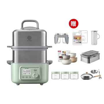 【BUYDEEM北鼎】多功能養生 雙層蒸煮鍋 蒸燉鍋 燉煮鍋 雙燉盅 全配 G561-過年超值組(官方公司貨)