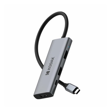 【Kodak 柯達】USB-C T346 四合1 HDMI 多用途擴充轉接器