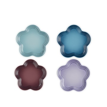 LE CREUSET -瓷器花型盤 19cm (藍鈴紫/無花果/水手藍/海洋之花 4色選1)