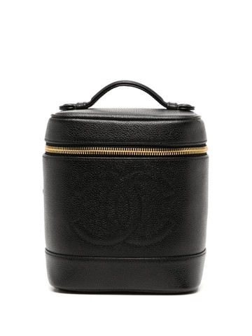 CHANEL Pre-Owned - 1997 CC stitch vanity handbag - women - Caviar Leather - One Size - Black