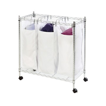 [沐澄家居] FL-520502 汙衣收納推車75x35x80.5cm 需自行DIY組裝