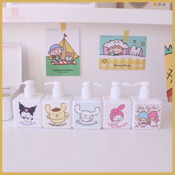 💠台灣出貨💠日系卡通美樂蒂雙子星分裝瓶旅行外出便攜乳液瓶宿舍按壓式沐浴瓶