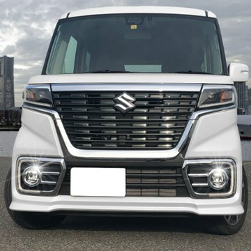 適用于鈴木Spacia Custom MK53S改裝前霧燈專用電鍍裝飾亮框