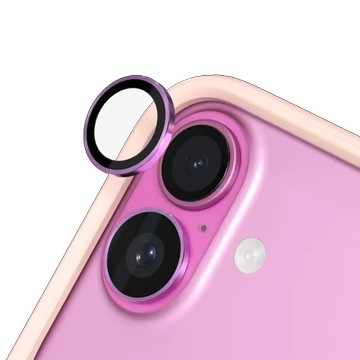 iPhone 16 9H 鏡頭玻璃保護貼 粉紅