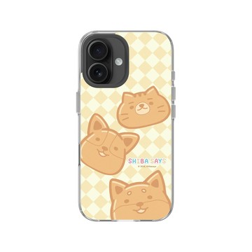 iPhone 16 Clear Case（相機按鈕） 透明 - 柴語錄 Shiba Says - 邪惡的下午茶