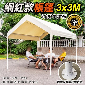 【預購】活動帳 客廳帳 網紅款帳篷3x3M 客廳帳 炊事帳 遮雨棚 遮陽棚 戶外 市集帳篷 速搭篷 可客製化 興雲網購