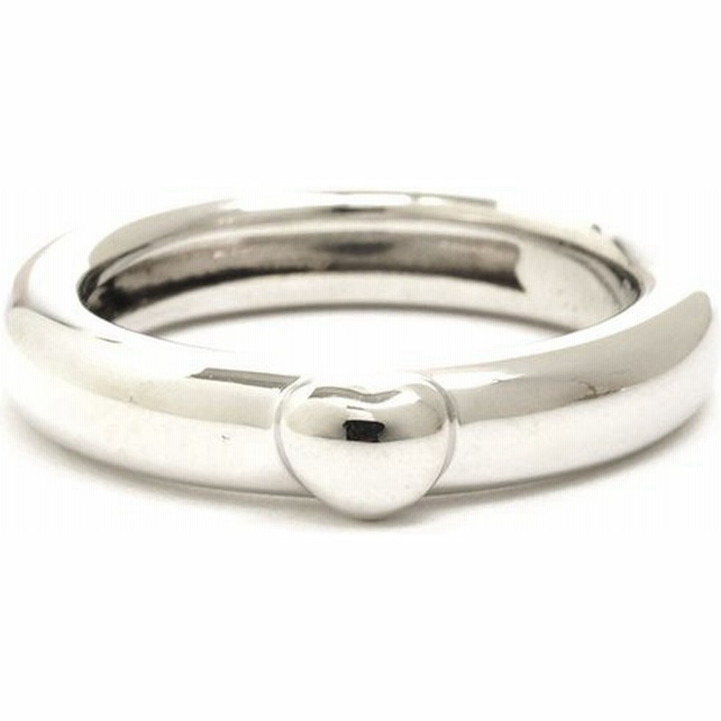 ティファニー ハートモチーフ 甲丸 リング 18金ホワイトゴールド リング 通販 Lineポイント最大0 5 Get Lineショッピング