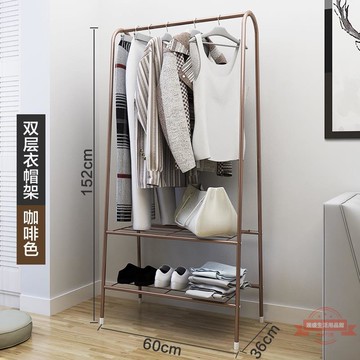 簡易晾衣架衣帽架落地掛衣架子 三角折疊臥室家用室內掛包衣服架 可移動帶輪子衣架 吊衣架 置物架 衣帽架 曬衣架