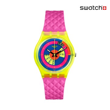 Swatch SHADES OF NEON 經典手錶/男錶/女錶/瑞士製造 SO28J700 (34mm)【官方旗艦店】