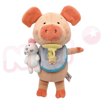 【NICI】90448-2 NICI 25cm北鼻小豬威比坐姿玩偶