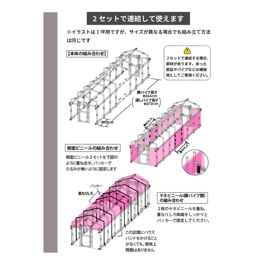 第一ビニール ダイムハウス ドア付き2坪用