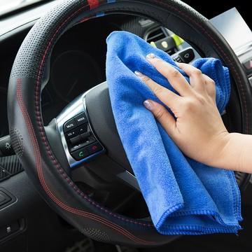 洗車加厚中毛巾30x70美容擦車超細纖維 吸水洗車巾  厚毛巾 擦車布 家車兩用