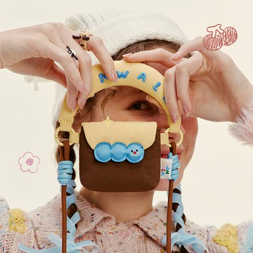 Vanwalk 出走 可愛迷你掛繩小包包 K450 150g  生巧棕