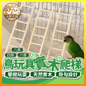 【小寵王國】鳥玩具實木爬梯 鳥類實木爬梯 鸚鵡爬梯 鳥籠布景爬梯 可掛籠設計 鳥樓梯 寵物爬梯 小寵用品