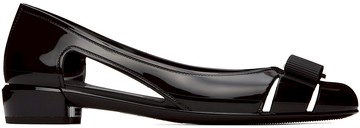 Ferragamo 黑色 Jelly 芭蕾鞋