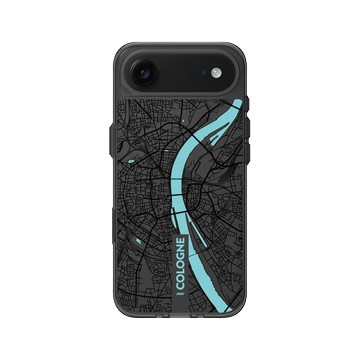 iPhone Air Clear (相機按鈕) 酷墨灰 - JOCR - Cologne (Black Logo)