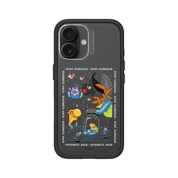 iPhone 16 Mod NX 黑 - 迪士尼-經典系列 Disney Classics - 愛麗絲夢遊仙境 Alice in Wonderland - Stay Curious