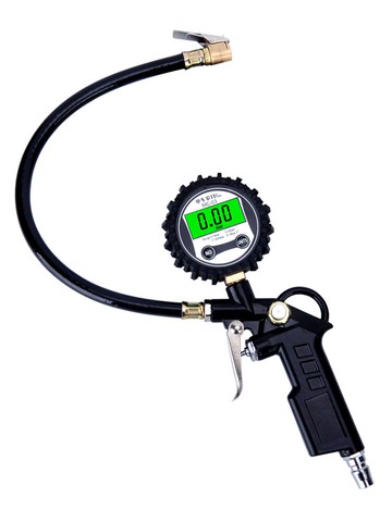 胎壓錶 氣壓錶胎壓錶高精度帶充氣頭汽車輪胎壓監測器計數顯加氣槍打氣嘴【MJ193841】
