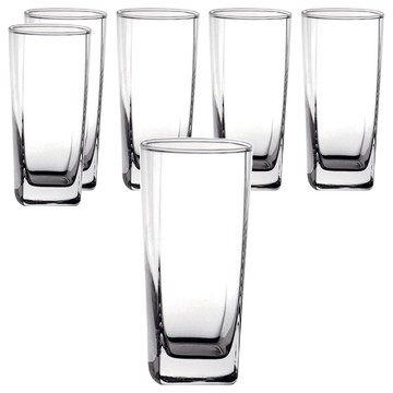 Ocean Glass 佩拉達方形冷飲杯 405ml  透明  6個