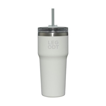 韓國 LEGODT STRAW TUMBLER 700ml 韓國製 保溫保冷吸管隨行杯 白色White
