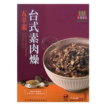 毓秀私房醬 台式素肉燥 -五辛素300g