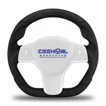 [細活方向盤] 全麂皮款 MODEL 3 MODEL Y TESLA 特斯拉 變形蟲方向盤