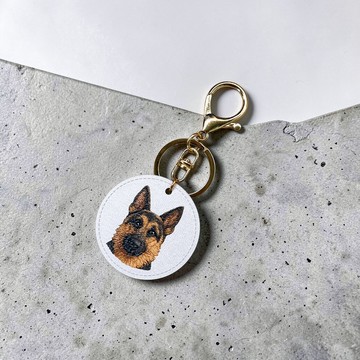 3D紋理 NFC 家庭智能鑰匙圈-狗(GS)(寵物項圈 鑰匙圈) 客製化名片