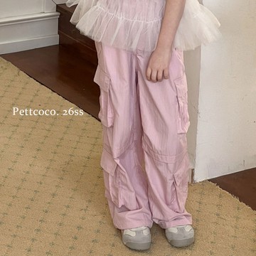 110-160 Pettcoco 個性工裝口袋長褲