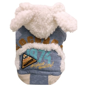 SassyDog 韓風兔子外套  8號  藍色  1件