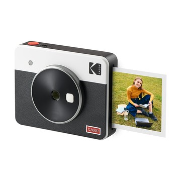 [KODAK 柯達] C300R 拍立得口袋相印機加贈30張相紙-白