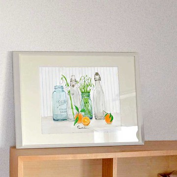 插圖海報雪花蓮