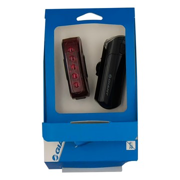 GIANT 捷安特 前後燈組 NUMEN COMBO 4 Set  黑色  1組