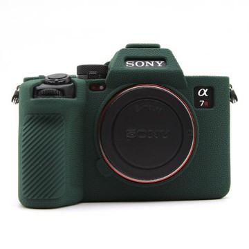 適用索尼ILCE-7R5相機套a7r5硅膠套荔枝紋SONY A6700保護套A9/A7M3/A7R3光面硅膠套