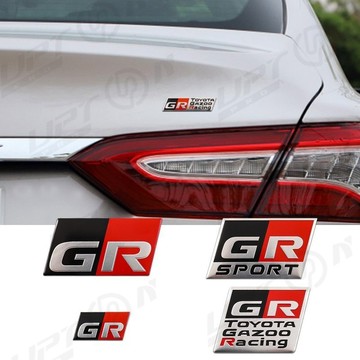 【新品特價】適用豐田GR車貼GRSPORT改裝金屬標方向盤鋁貼車身裝飾後標尾標