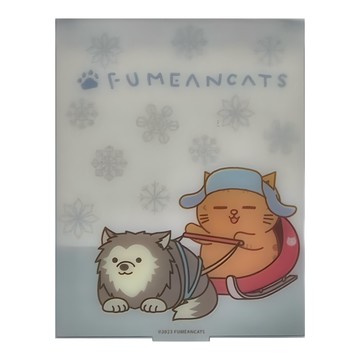 收納王妃 黃阿瑪折疊鏡 南極系列 11.5 x 9.2 x 0.5 2個  哈士奇雪橇