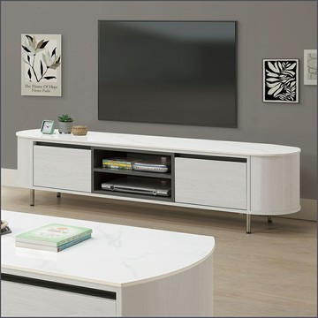 6尺岩板長櫃白榆木 電視櫃 抽屜櫃 高低櫃 【163A35601】Leader傢居館163-L308+L308岩板