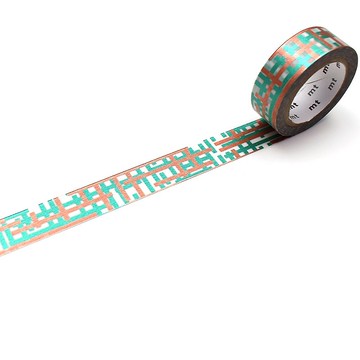 mt Deco 金屬光澤 和紙膠帶 / 隨機網格 (MT01D546)