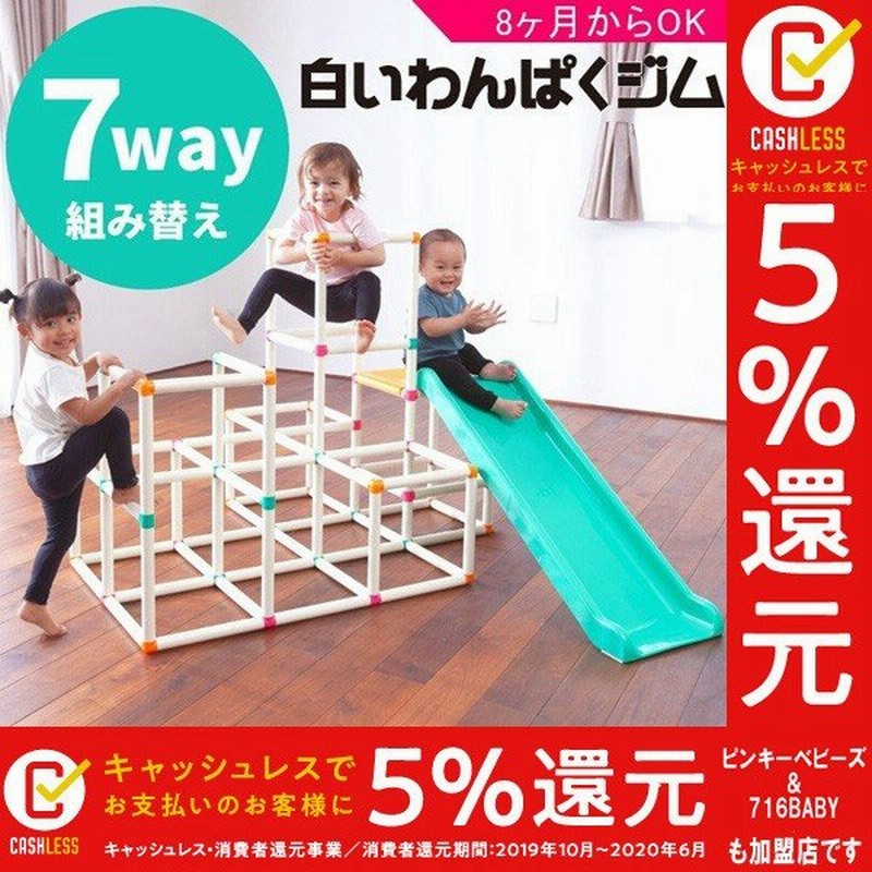室内遊具 家庭用 アスレチック 白いわんぱくジム ジャングルジム 室内 ピープル おもちゃ 滑り台 室内遊び 3歳 4歳 1歳児 誕生日プレゼント 子供 人気 おすすめ 通販 Lineポイント最大0 5 Get Lineショッピング