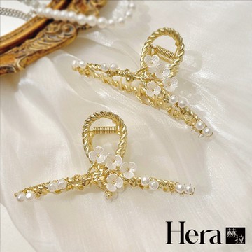 【Hera 赫拉】韓式花朵珍珠鯊魚夾 H111052506