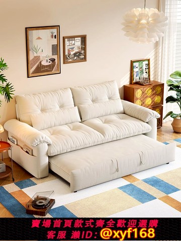 {可打統編 保固一年}世尚居品羽絨沙發床可拆洗折疊兩用2025新款雙人小戶型客廳多功能