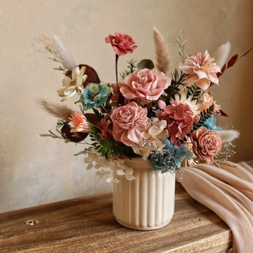 【遇見恆久】亞維農少女款 永生玫瑰盆栽