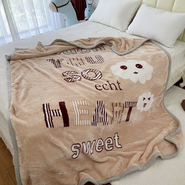 多功能包邊舒柔宿舍學生毯(150X200cm)-多款任選 / 保暖毛毯蓋毯 / 大圖板卡通毯 / 雲毯