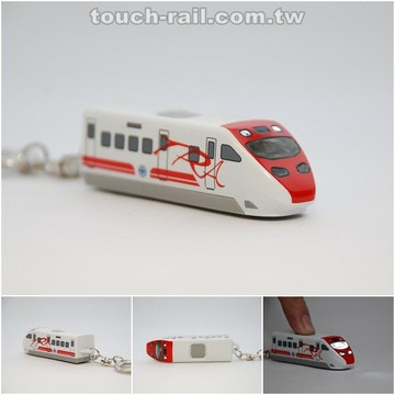 台鐵普悠瑪號列車 TEMU2000型 火車造型LED鑰匙圈 按下會發光哦 鐵支路模型 MK8013 TR台灣鐵道