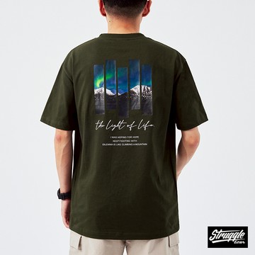 【StruggleGear】Aurora極光短TEE「軍綠」M~3XL｜官方旗艦店82303