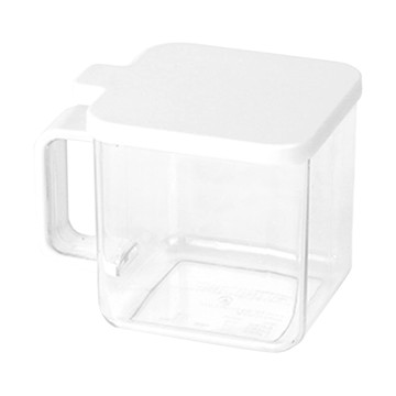 單格調味盒 廚房收納 透明調味罐 帶把手 防潮  1個