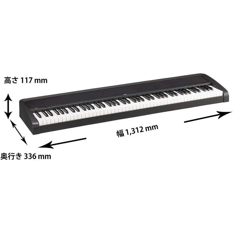 ??KORG コルグ 電子ピアノ B2N 88鍵 ライトタッチ鍵盤 ダンパーペダルと譜面立て付属