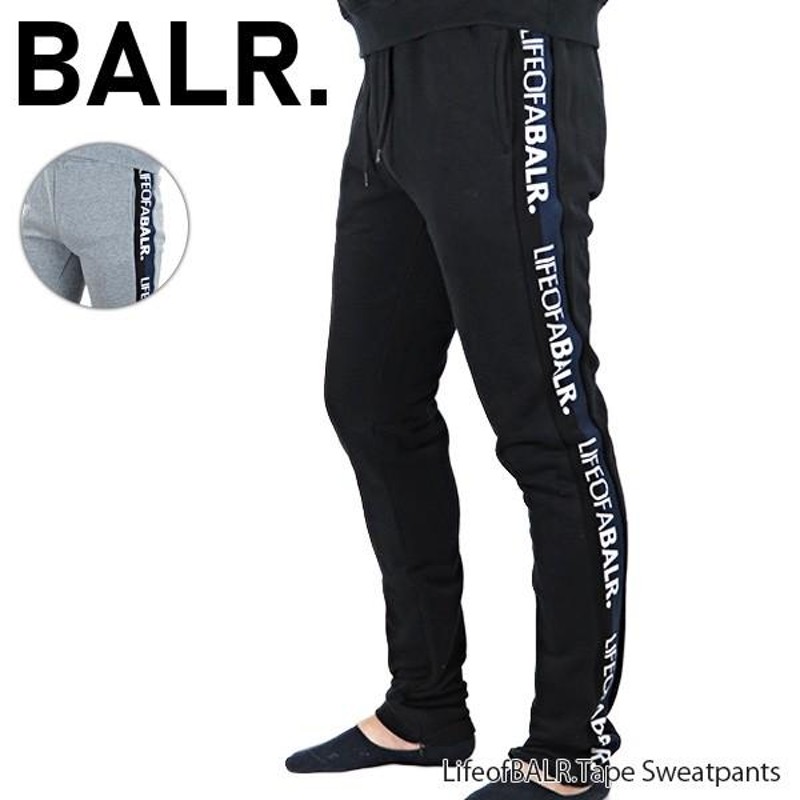 BALR. ボーラー メンズ スウェットパンツ ブラック 通販 LINEポイント