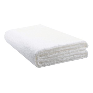 HIORIE 桃雪 今治細絨浴巾 觸感柔軟長絨毛 日本製造 雪白色 60x122cm  1條